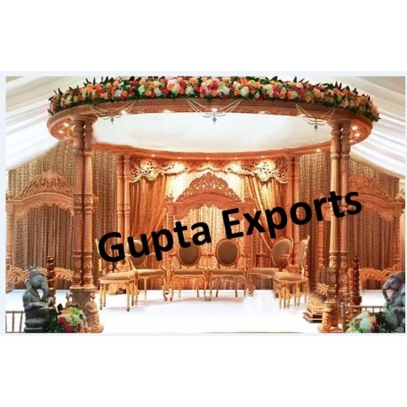 WOODEN CARVED WEDDING MANDAP