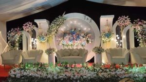 Modern desiger wedding stage