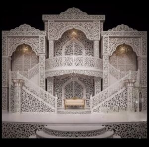 Vintage style wedding stage