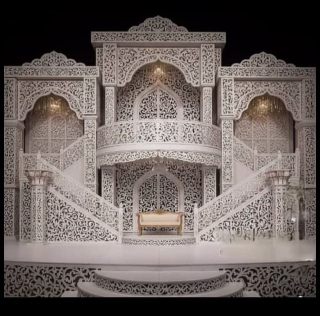 Vintage style wedding stage