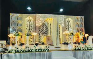 Luxury indoor wedding stage