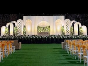 Open style wedding stage