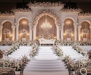 Elegant wedding stage
