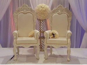 Lovish bride groom chairs