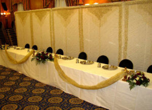 Gold Embroidery Backdrops