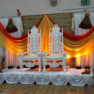 Grand Wedding Couple Chairs
